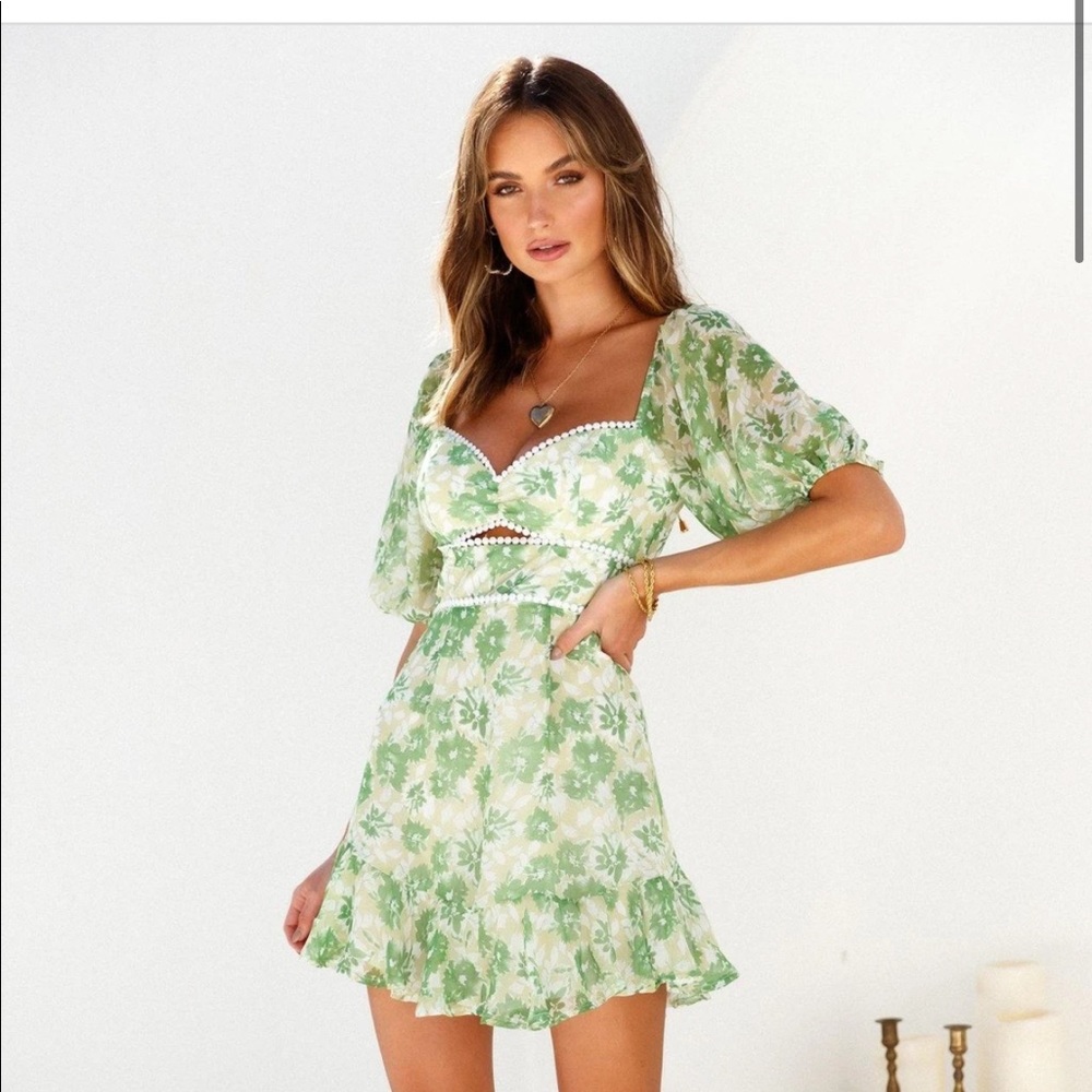 Hello Molly Drinking Games Dress in Green